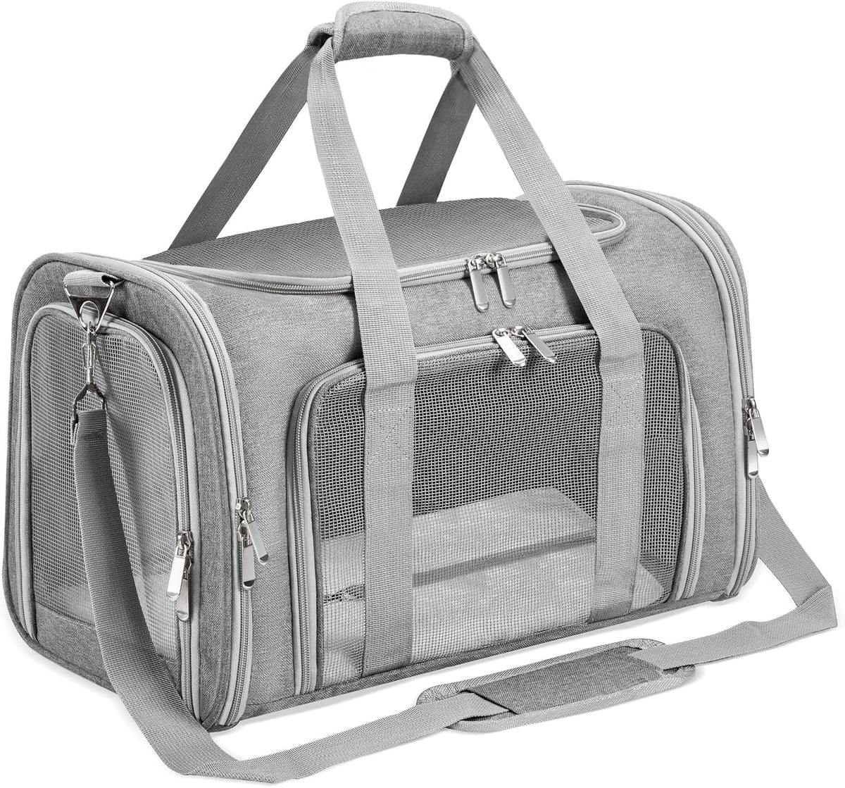 Soft-Sided Cat/Dog/Pet Carrier, Collapsible Pets Travel Carriers