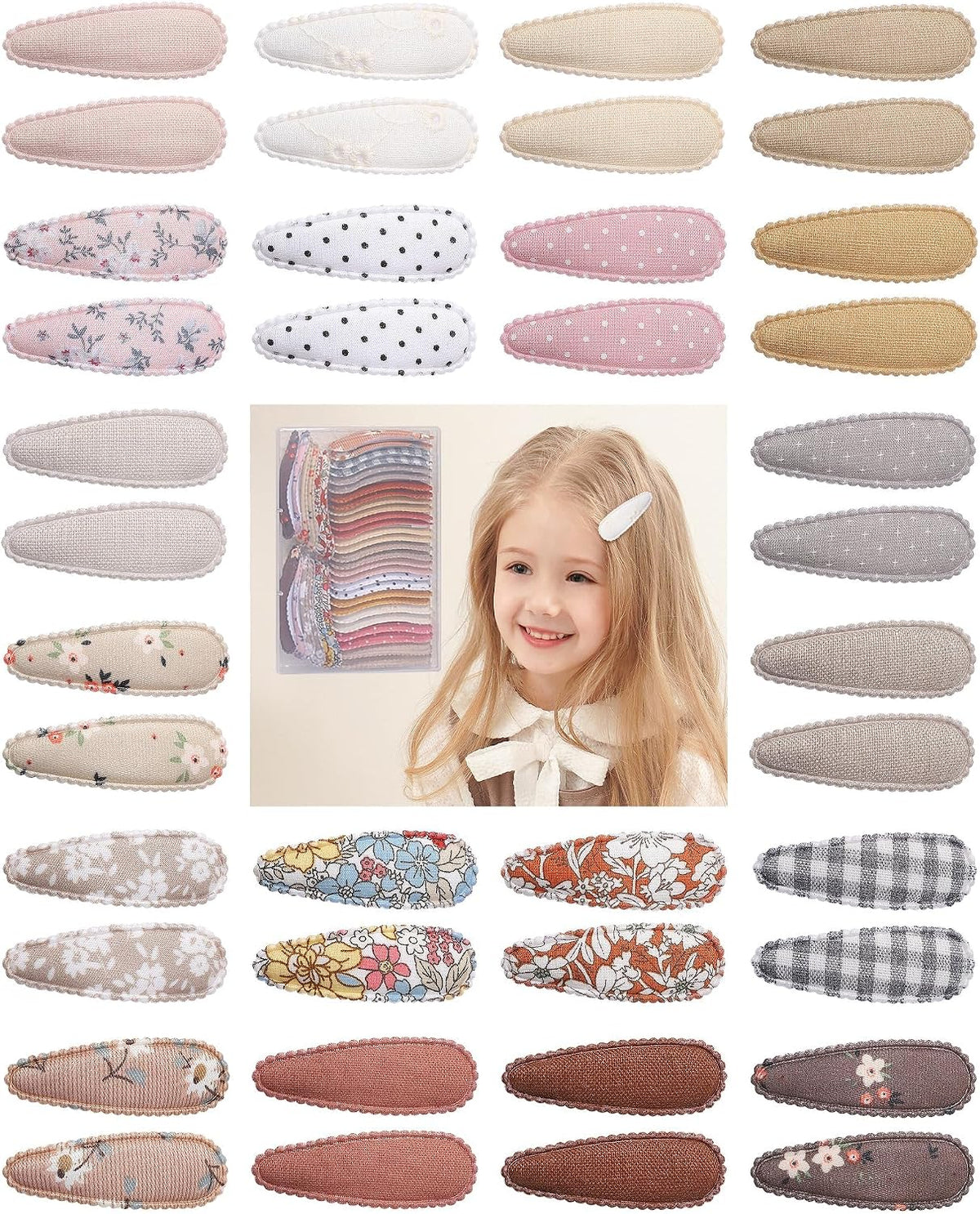 doboi 40Pcs Toddler Hair Clips Hair Barrettes Baby Girls Hair Bows Clips