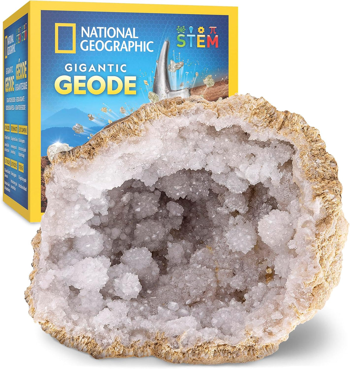 National Geographic Break Open 10 Premium Geodes for Kids Ages 8-12