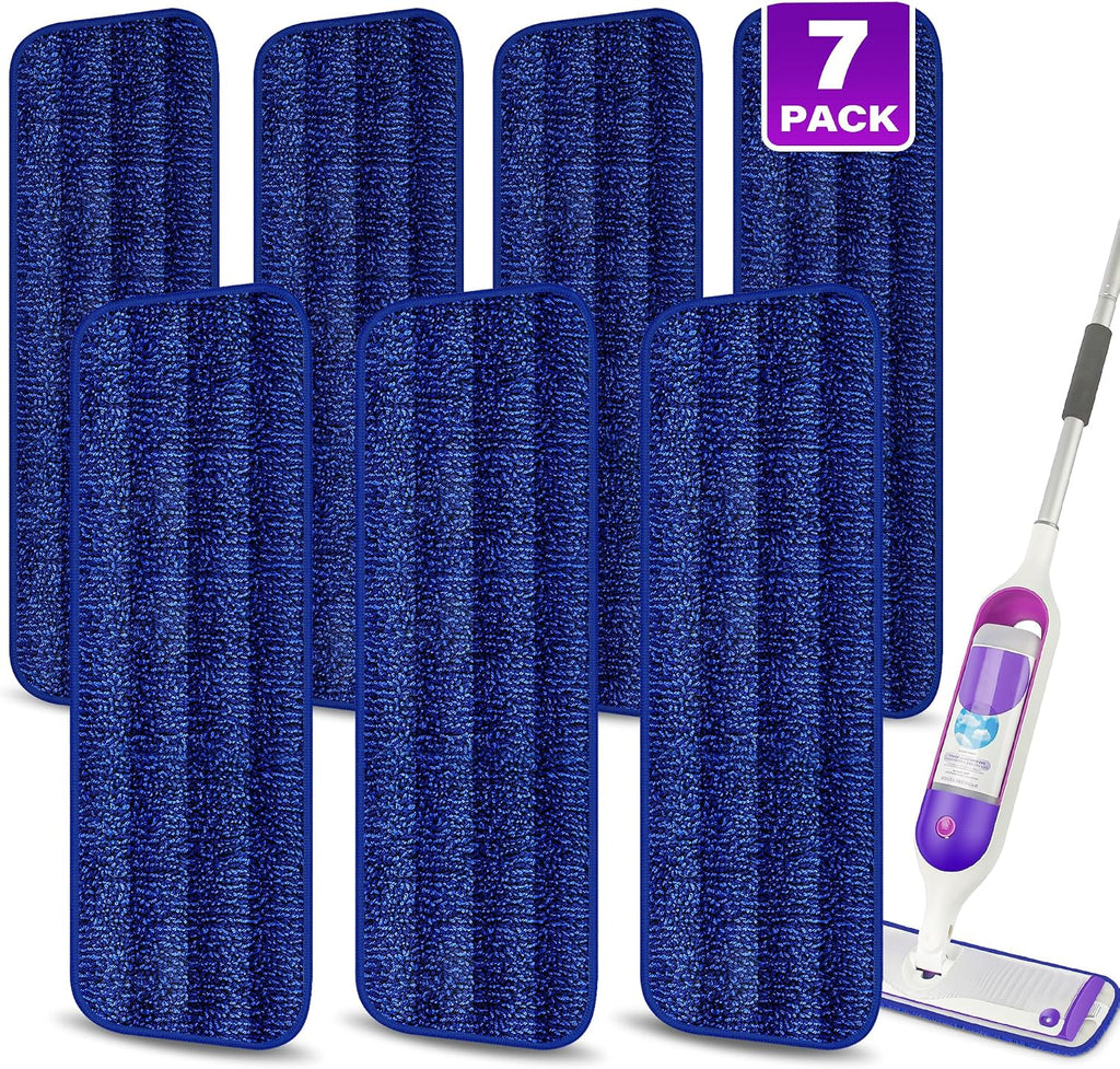 Washable Microfiber Mop Pads for Swiffer PowerMop: Wet Mop Refills 7 Pack