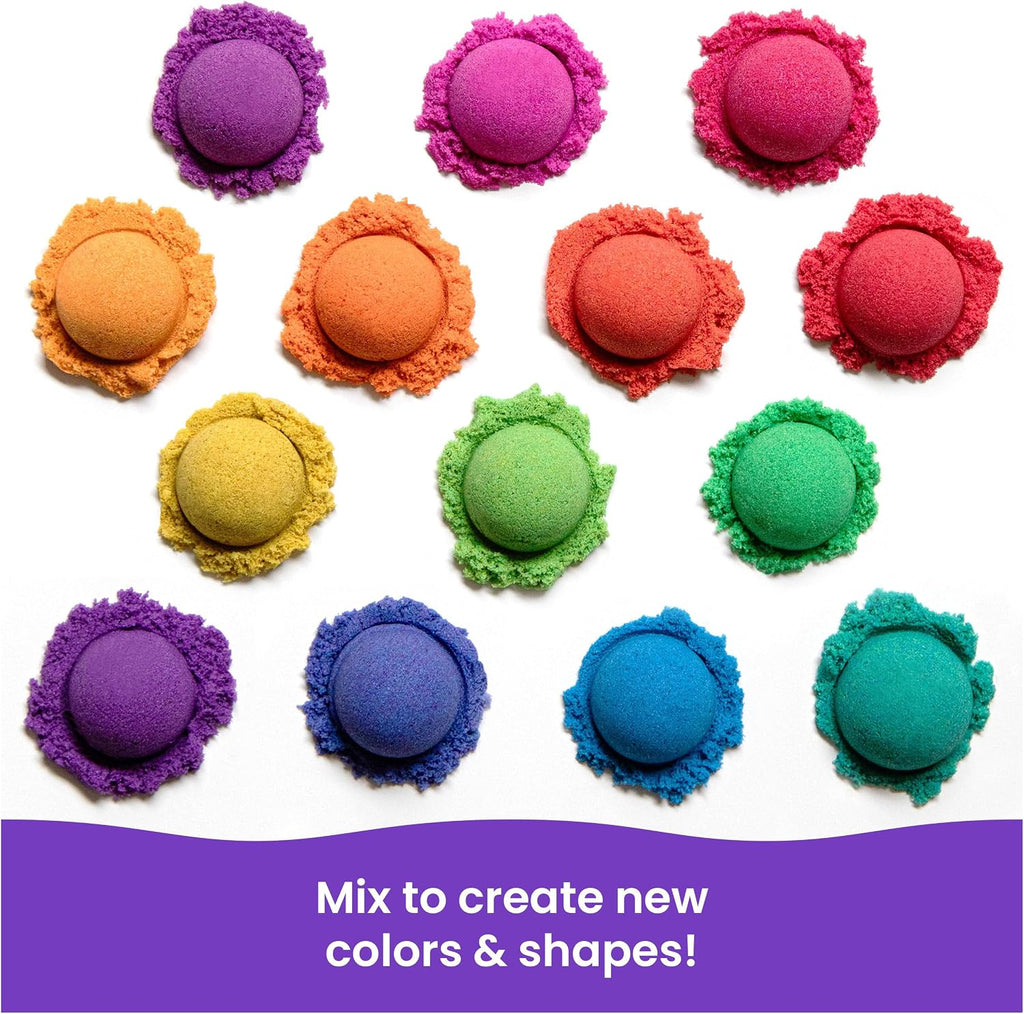 Kinetic Sand Castle Containers 10-Pack Moldable Sensory Toys, Ages 3+