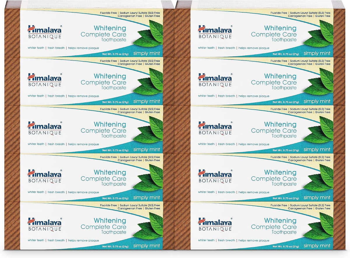 Himalaya Botanique Whitening Complete Care Toothpaste, Mint, 5.29 oz,1 Pack