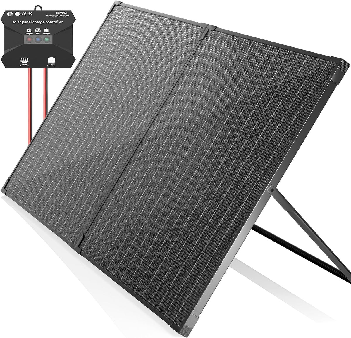 Voltset 20W 12V Solar Panel Battery Charger Trickle Maintainer Kit