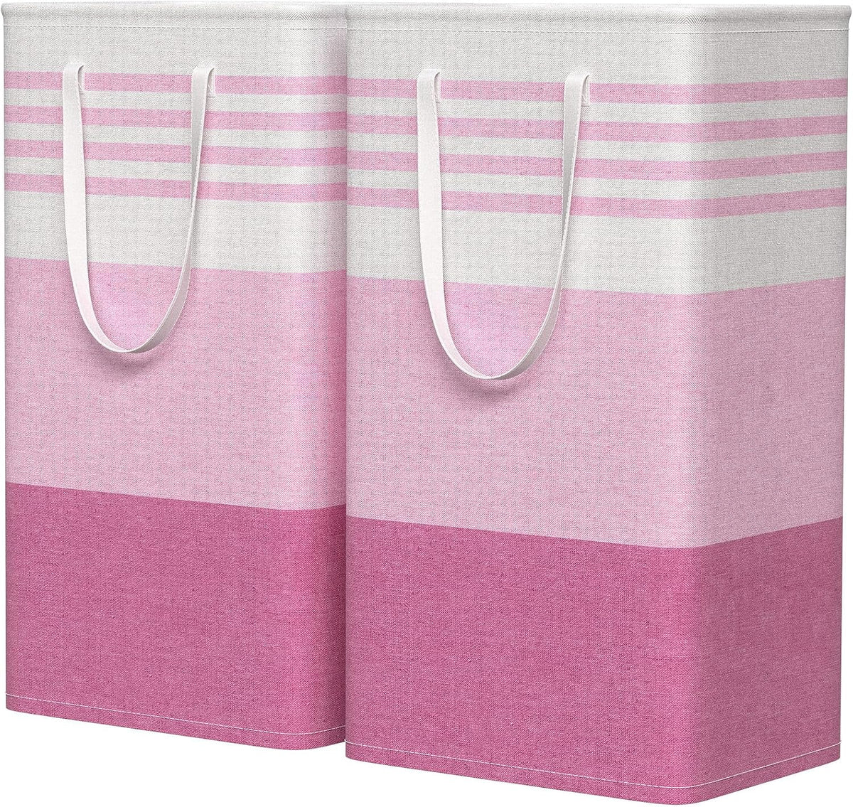 WOWBOX 2 Pack Laundry Baskets, Collapsible Dirty Clothes Laundry Hampers
