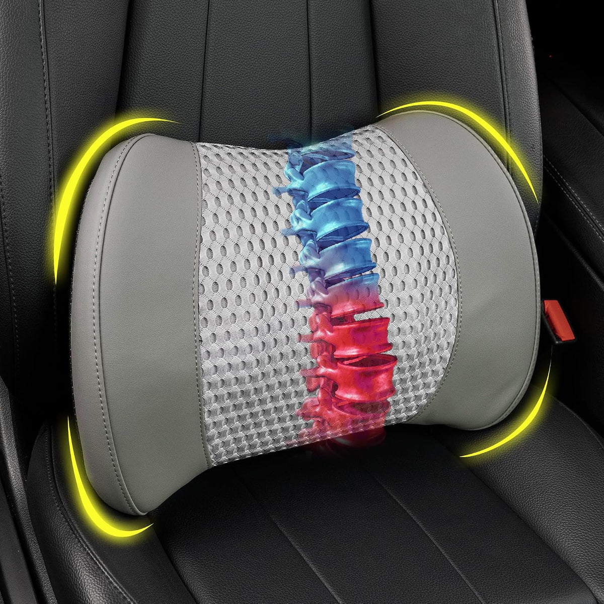 Lofty Aim Lumbar Support Pillow for Car, Car Seat Back Support for Driving
