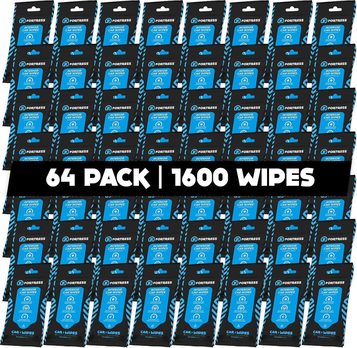 Fortress Car Interior Cleaner Wipes (25 ct.) Travel Size