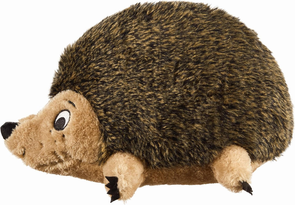 Outward Hound Hedgehogz Plush Dog Toy, Squeaks, Small, 6" x 4.5" | Soft Realistic Faux Fur, Round for Rolling & Chasing, Cuddle & Carry, Interactive Fetch, Light Chewers, Dogs & Puppies