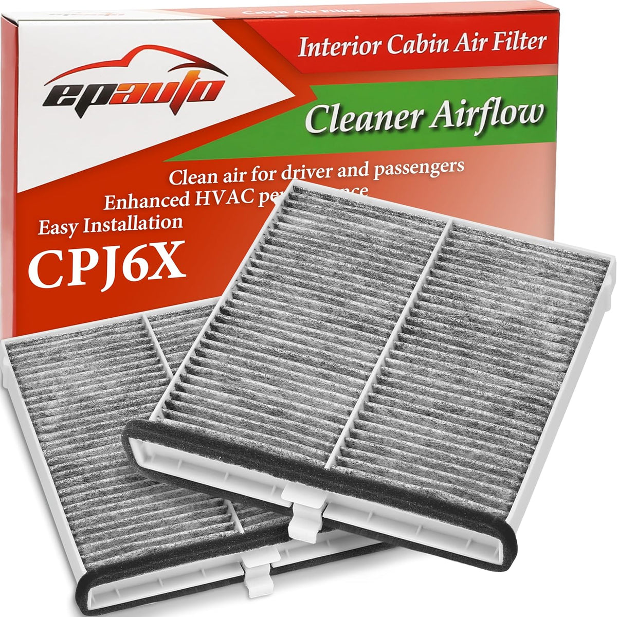 EPAuto CPJ6X (KD45-61-J6X) Cabin Air Filter Replacement for Mazda
