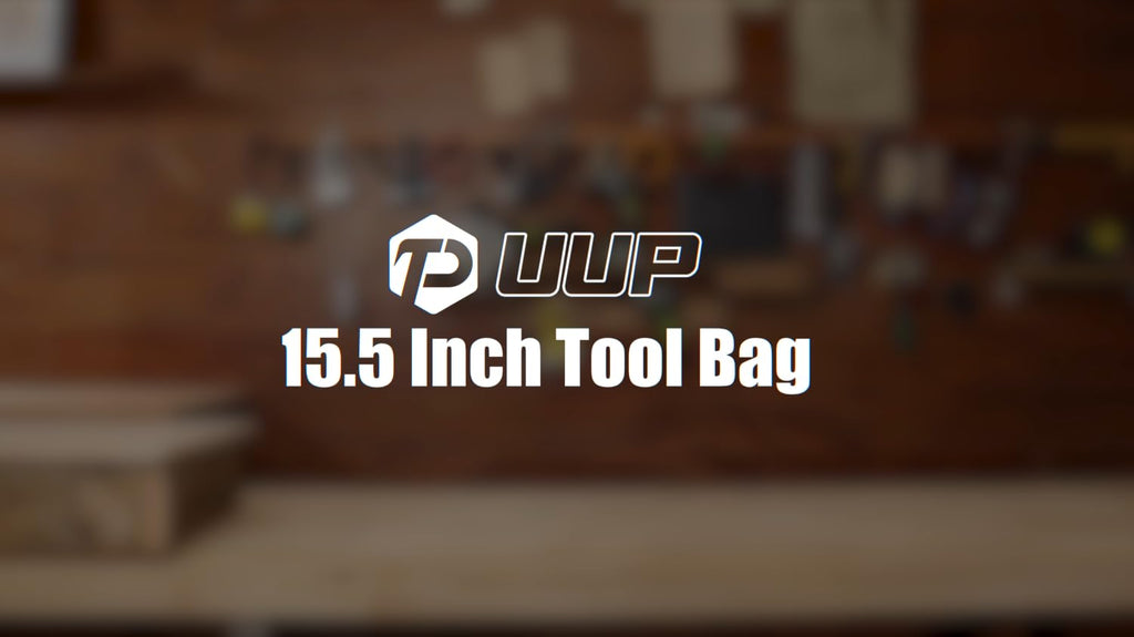 UUP Heavy Duty Tool Bag 15Inch, 16-Pocket Portable Empty Tool Box Organizer