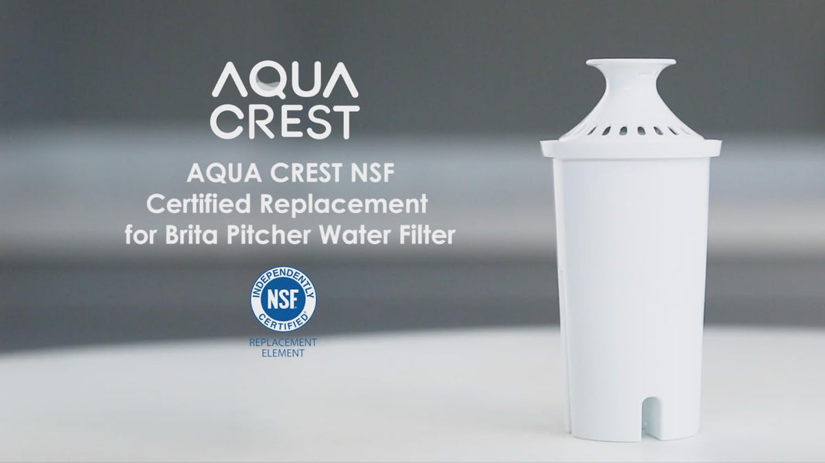 AQUA CREST Filter Replacement for Brita® Water Pitcher & Dispenser, 6 Pack