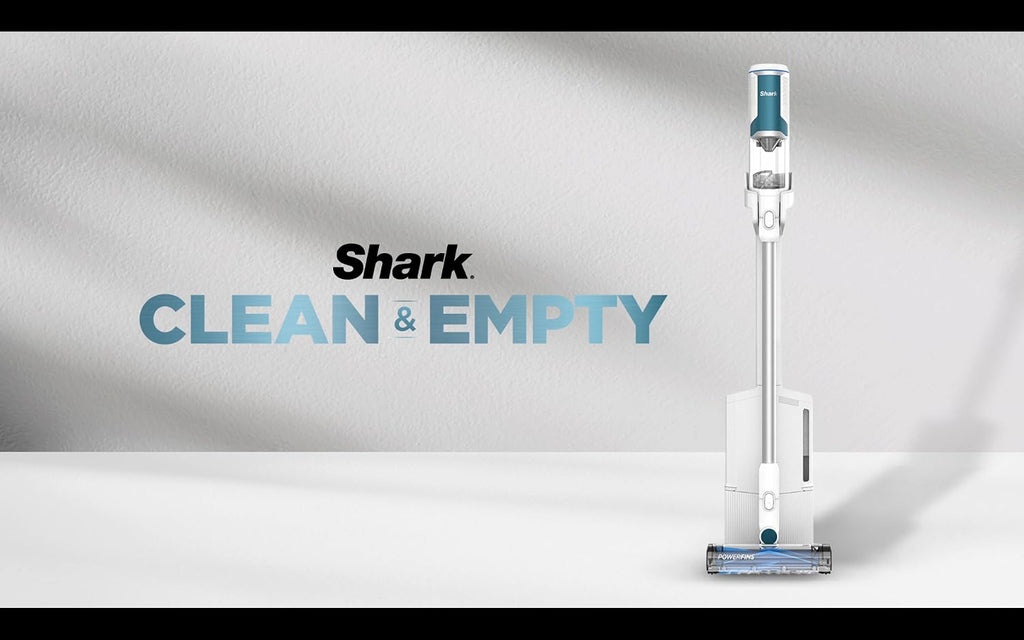 Shark Clean & Empty Cordless Stick Vacuum, White & Blue, BU3523