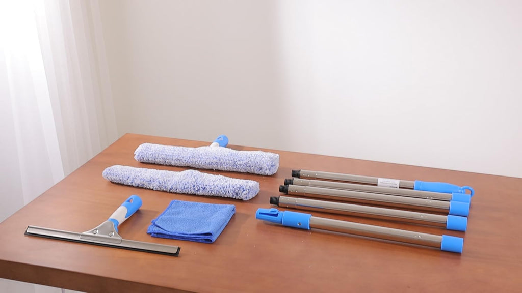 Mitclear 77'' Long Squeegee Window Cleaner Tool for Indoor Outdoor Windows