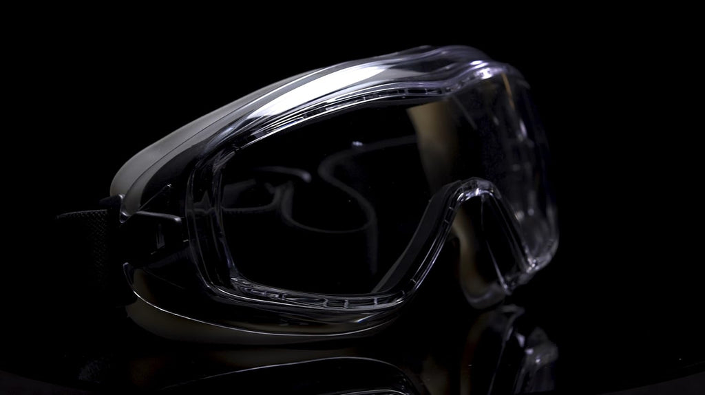 NoCry Clear Anti-Fog Safety Goggles for Lab and Work, ANSI Z87, Adjustable